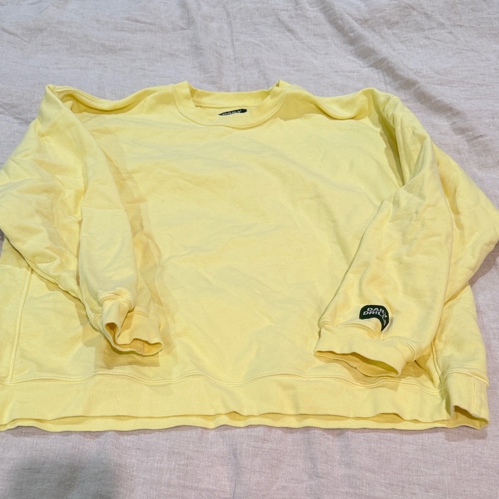 Daily Drills Yellow Crewneck Sweatshirt